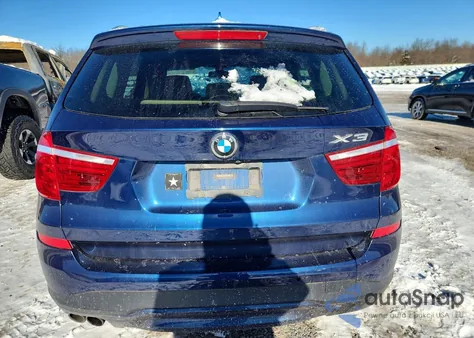 2017 BMW X3 xDrive28I z USA, uszkodzony, nr VIN 5UXWX9C30H0W68746
